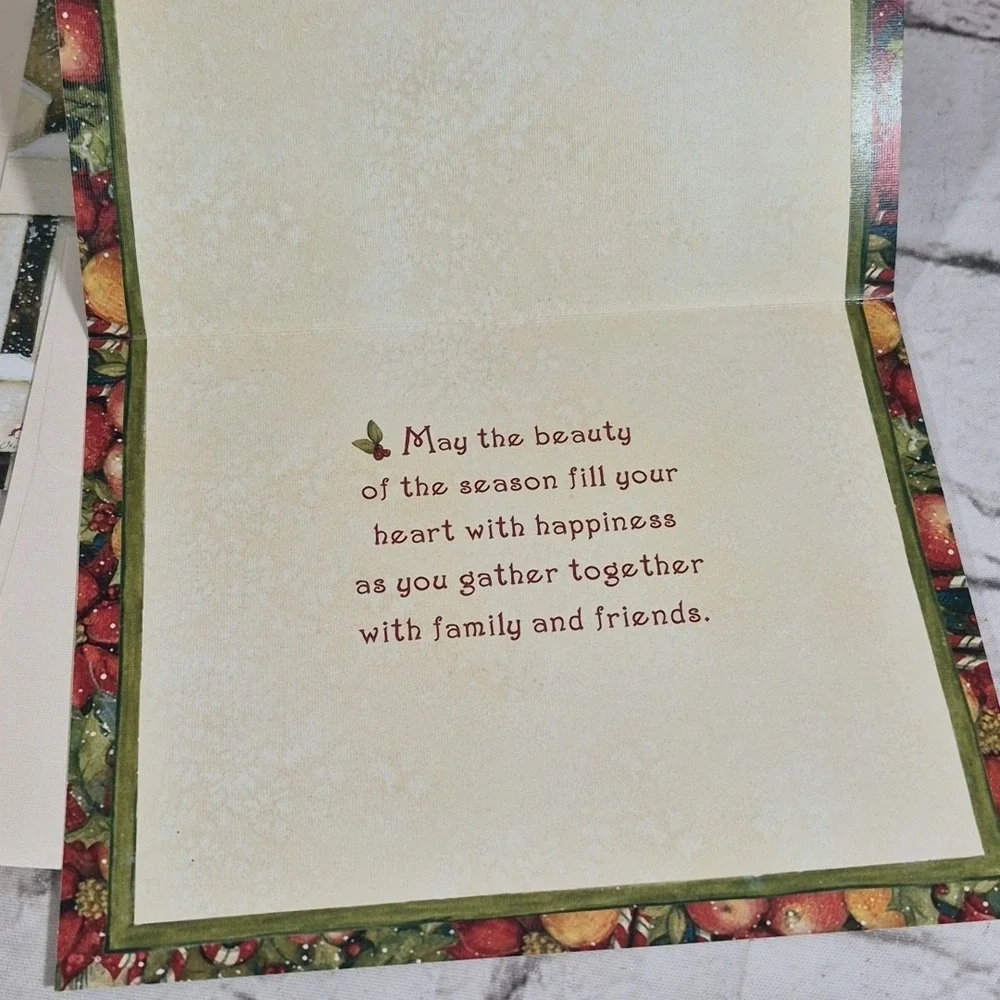 Assorted Christmas Cards Lot Of 6 In 3 Styles All New With Envelopes